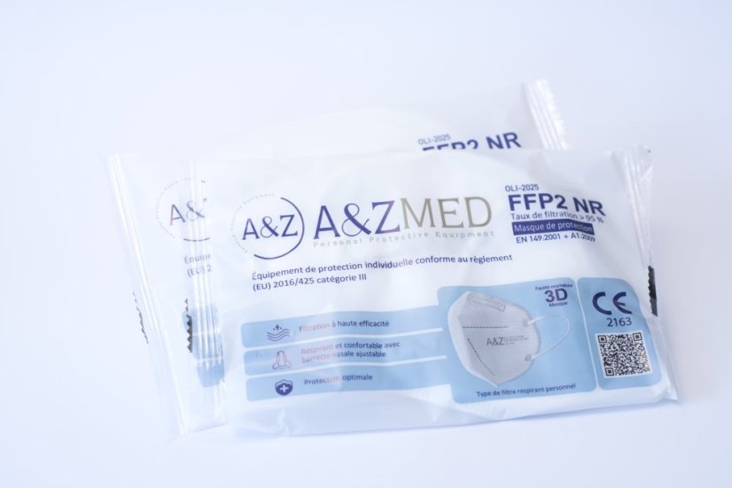 Respirátor FFP2 NR OLI-2025 čierny bez ventilu (100 ks) 