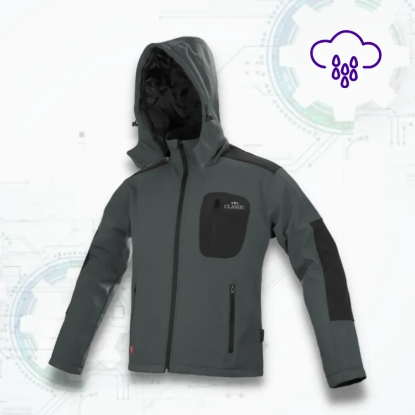 Classic Softshell Grey KRT - Softshellová pracovná bunda (D235)