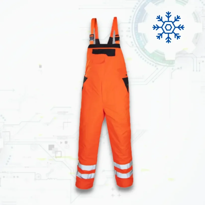 FLASH Orange Winter ORG - Téli Kantáros Munkásnadrág