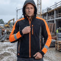 ClassWork Softshell Orange/BL KRT  - Softshell munkavédelmi kabát