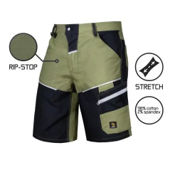 Procera Lander Green Short - Munkavédelmi rövidnadrág Procera Lander Green Short - Munkavédelmi rövidnadrág