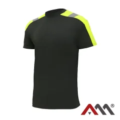 Classwork SH T-Shirt Black/Y - Jól Láthatósági rovid újjú póló Classwork SH T-Shirt Black/Y - Jól Láthatósági rovid újjú póló