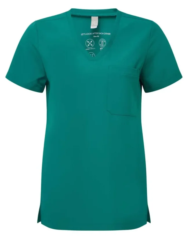 Onna NN300 Multi color - Dámska Lekárska blúza (Viskóza) - Vyberte si veľkosť 2: SX, Farby: Green