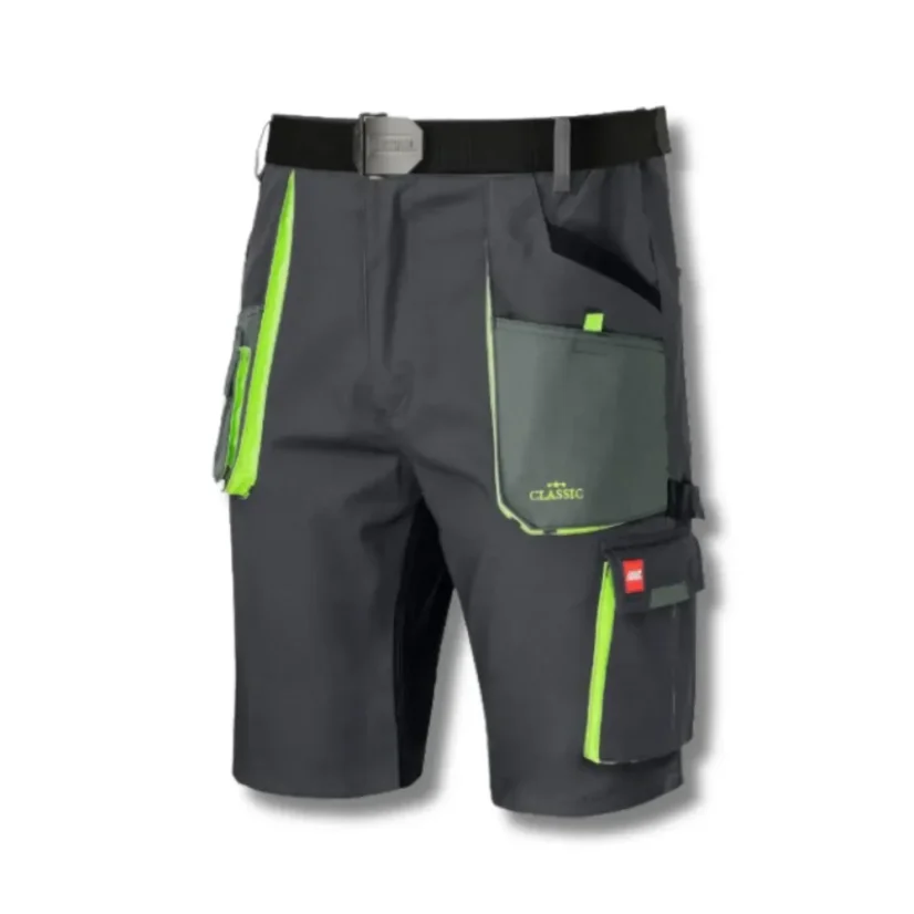 Classic Stretch Slim Grey Short - Montérkové pracovné kraťasy