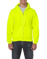 Gildan 18600 Safety Green - Mikina s kapucňou