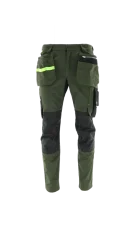 SARA Monter Olive SPD - Montérkové nohavice do pása