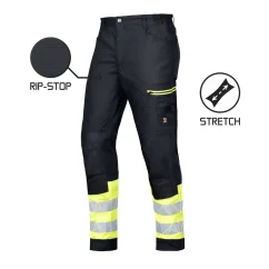 Procera MegaWork Black SPD - Derekas munkásnadrág (RIP-STOP + STRETCH)