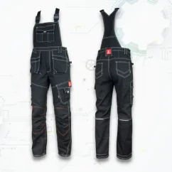 Urgent Black ORG - Montérkové nohavice na traky (D125)