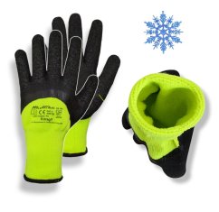 DRAG Yellow Winter - Zimné pracovné rukavice (EN388) (D316)