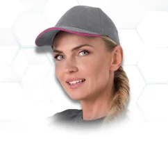 REIS MERI Grey / Pink - Pracovná šiltovka REIS MERI Grey / Pink - Pracovná šiltovka