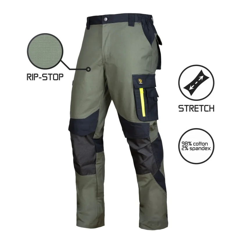 Procera Ultratech Green SPD - Derekas munkásnadrág (RIP-STOP)
