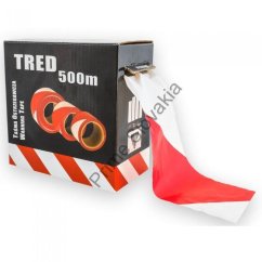 Výstražná páska TRED 500 BOX (Red+White, 500 m)