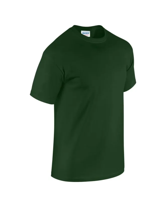 Gildan 5000 Forest Green - Póló (100% pamut, piros)