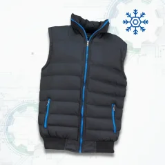Urgent 1430 Blue Vest - Bélelt téli munkavédelmi mellény