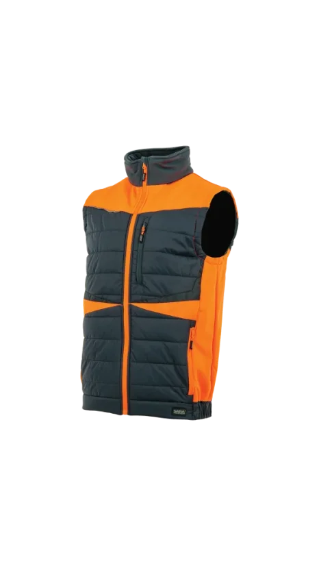 SARA COMFORT PLUS Hybrid VEST - Zateplená Vesta - Vyberte si veľkosť 2: 3XL, Farba: Charcoal/Brown
