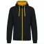 KARIBAN Black / Yellow KRT - Kapucnis Pulóver