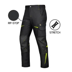 Procera TitanFit Black SPD - Derekas munkásnadrág (RIP-STOP - STRETCH)