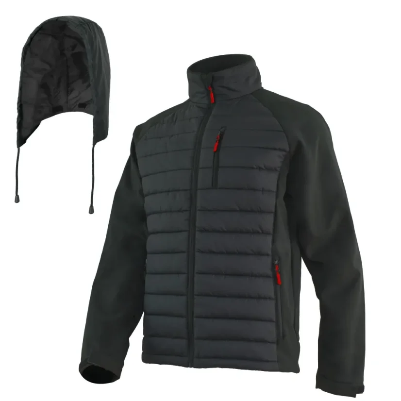 HYBRIDSoft Black KRT - Softshellová Mikina (RIP-STOP)
