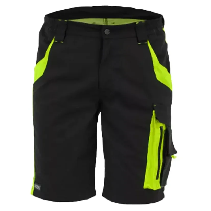 Sara Neoflex Short Black/Yellow - Montérkové pracovné kraťasy - Vyberte si veľkosť 2: M, Farba: Black/Yellow