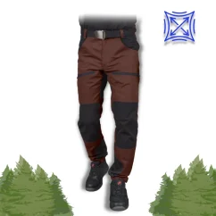 Reis HOBBER Brown SPD - Montérkové pracovné nohavice do pása (D121)