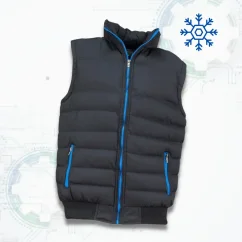 Urgent 1430 Blue Vest - Bélelt téli munkavédelmi mellény