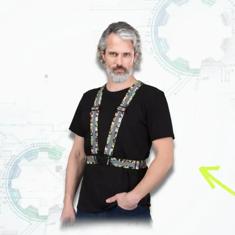 Reis Strape Camo - Reflexné výstražné popruhy (D311)