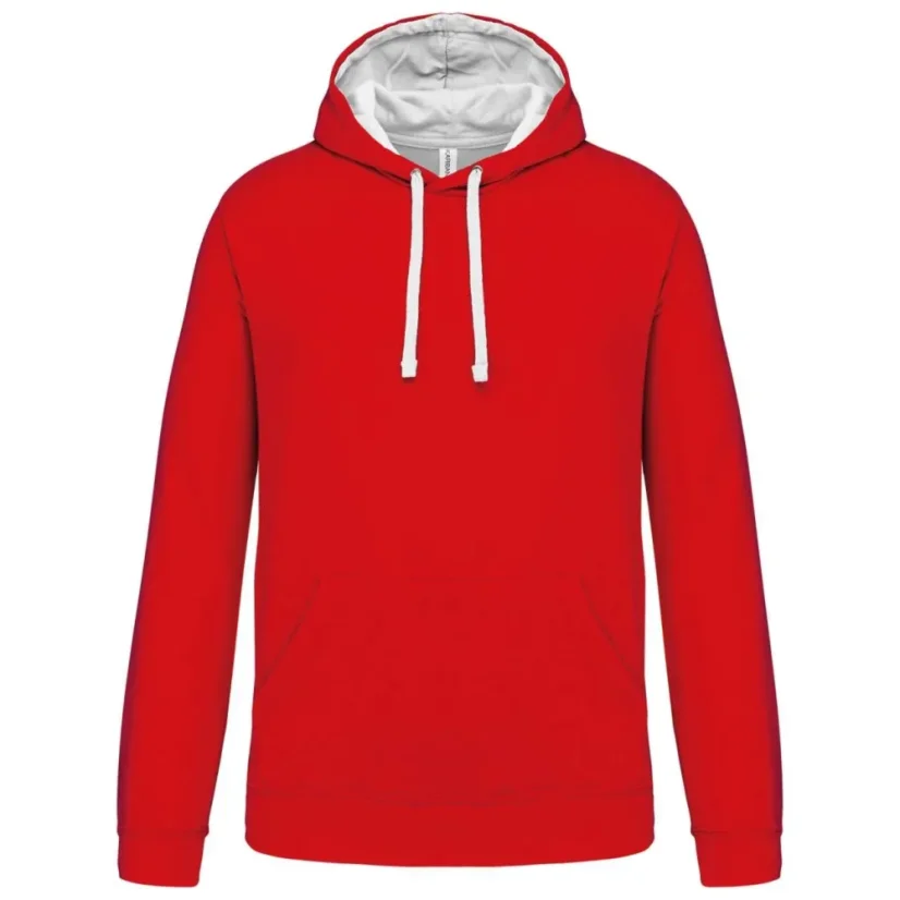KKARIBAN 446 Multi color KRT - Kapucnis Pulóver - Válasszon Méretet 2: XL, Szín: Red/White