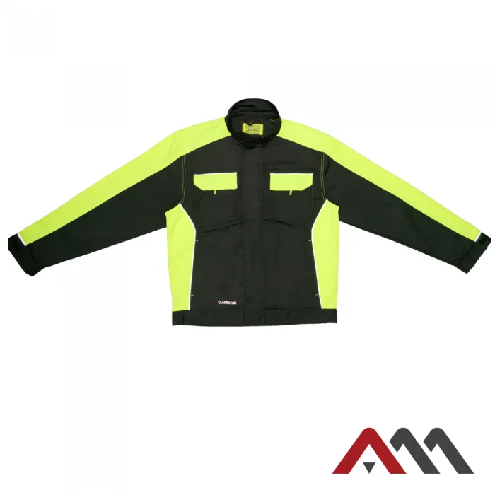 Classic-VIS Yellow KRT - Montérkový pracovný kabát (D113)