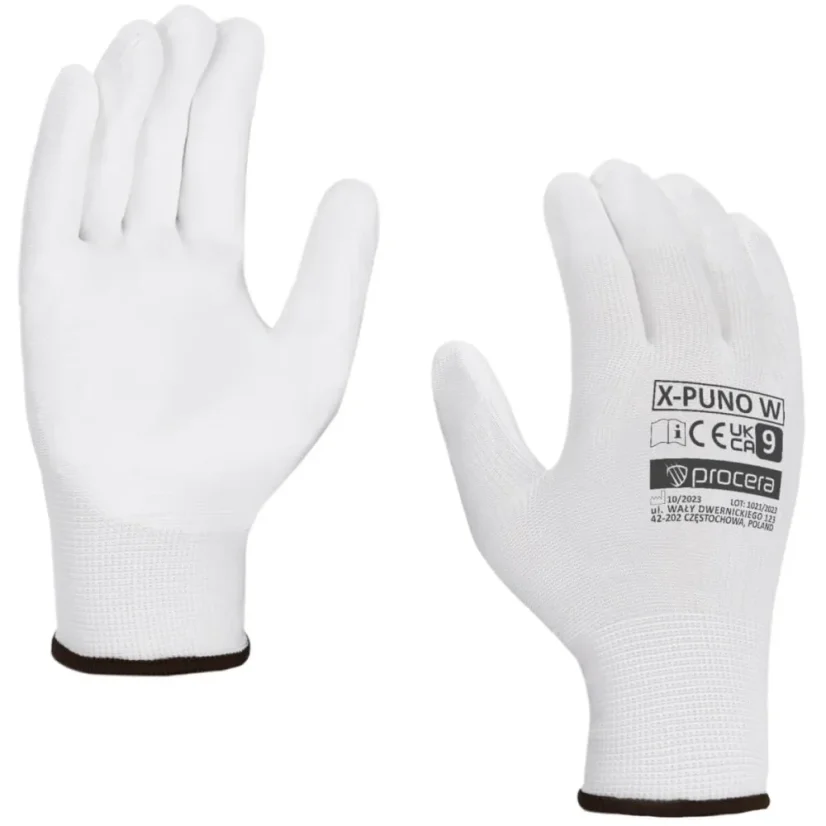 Procera X-Puno White - Rukavice máčané v polyuretáne