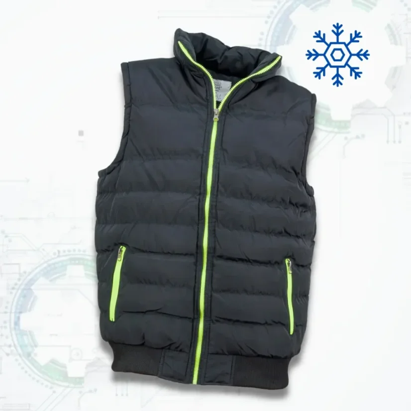 Urgent 1430 Green Vest - Zimná zateplená vesta