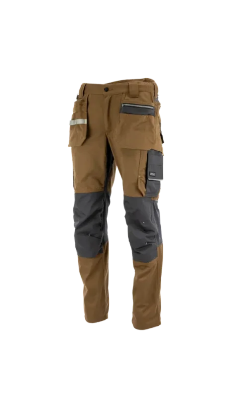SARA MONTER Multi Color SPD – Pracovné nohavice - Vyberte si veľkosť 1: 46, Farba: Charcoal/Brown