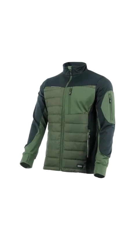 SARA COMFORT PLUS Hybrid Sweatshirt - Mikina - Vyberte si veľkosť 2: XL, Farba: Black/Olive
