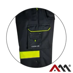 Classic-VIS Winter ORG - Zimné montérkové nohavice na traky