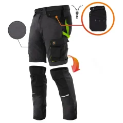 Procera Zeus Grey SPD - 2v1 Többfunkciós Munkásnadrág (RIP-STOP) (D122) Procera Zeus Grey SPD - 2v1 Többfunkciós Munkásnadrág (RIP-STOP) (D122)