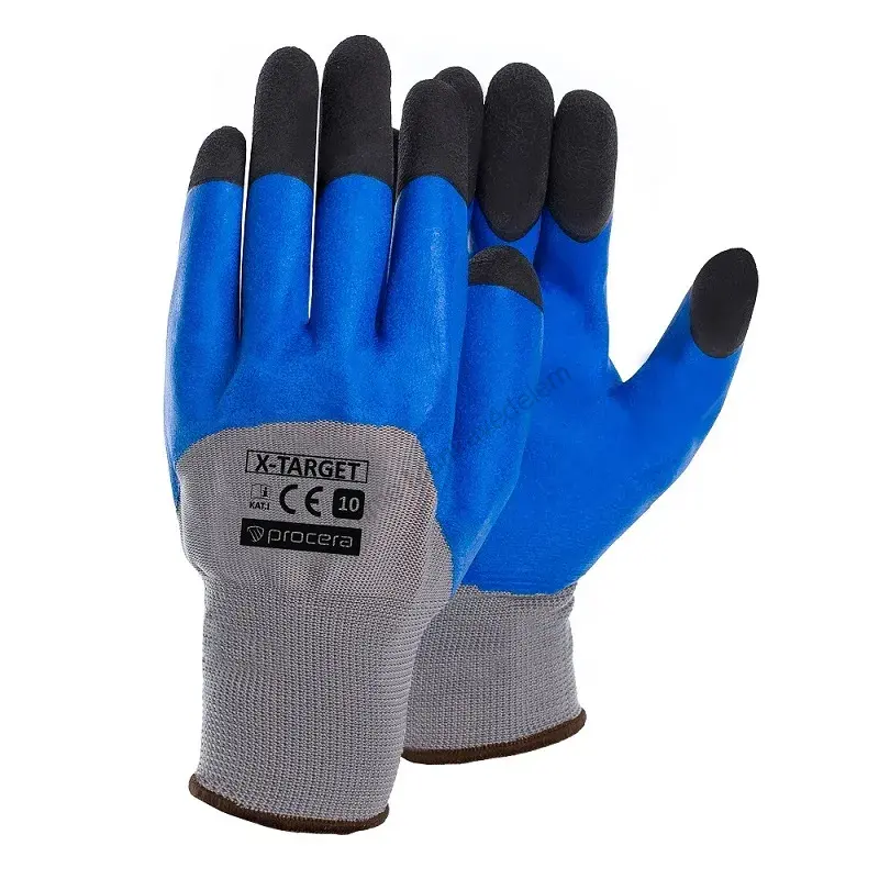 Procera X-Target Blue - Latexom máčané manipulačné rukavice