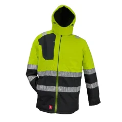Urgent 979 Yellow Winter KRT - 3/4 Láthatósági téli munkavédelmi kabát