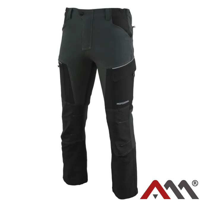 Professional Soft Grey SPD - Softshell Montérkové nohavice do pása (D212)