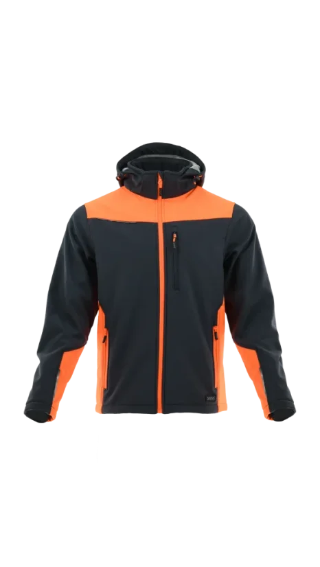 SARA Comfort Plus Softshell Multi color KRT – Softshell Munkakabát - Válasszon Méretet 2: M, Szín: Grafit/Orange2