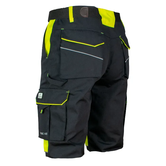 Classic-VIS Black/Yellow Short - Munkavédelmi Rövidnadrág - Válasszon Méretet 1: 58
