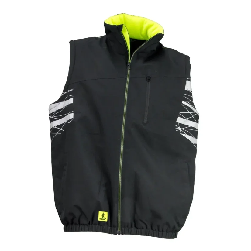 Urgent 821 Black Winter VEST - Bélelt téli munkavédelmi mellény